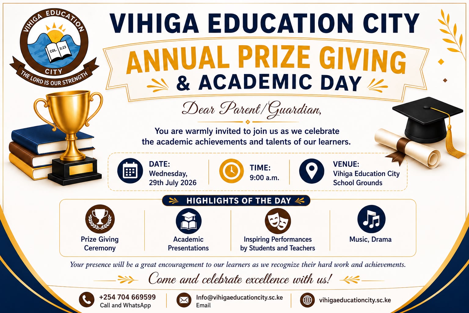 Vihiga Education City Prize Giving Day Term II
